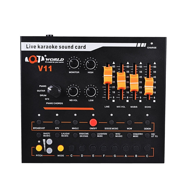 V11 Live Broadcast Equipment Webcast Entertainment Streamer Music Synthesizer Sound Card Tuning