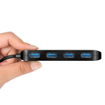Hub USB 3.0 4 porte con USB-C e interruttori indipendenti