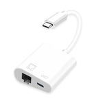 Adattatore USB-C a Ethernet + Type-C femmina 2 in 1