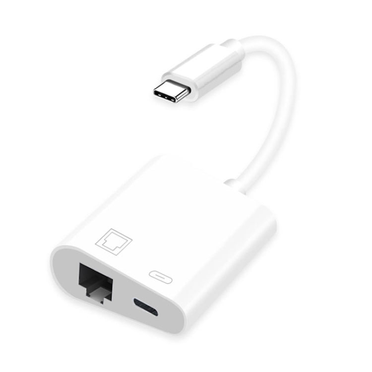 Adattatore USB-C a Ethernet + Type-C femmina 2 in 1