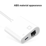 Adattatore USB-C a Ethernet + Type-C femmina 2 in 1