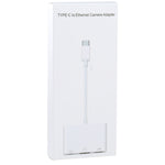 Adattatore 3 in 1 USB-C a USB, Ethernet e Type-C