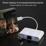 Adattatore 3 in 1 USB-C a USB, Ethernet e Type-C