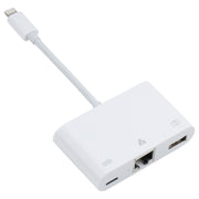 Adattatore 3 in 1 8 pin maschio a USB e Ethernet