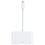 Adattatore 3 in 1 8 pin maschio a USB e Ethernet