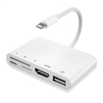 Adattatore 5 in 1 HDMI USB TF SD per dispositivi Apple