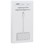 Adattatore 5 in 1 HDMI USB TF SD per dispositivi Apple