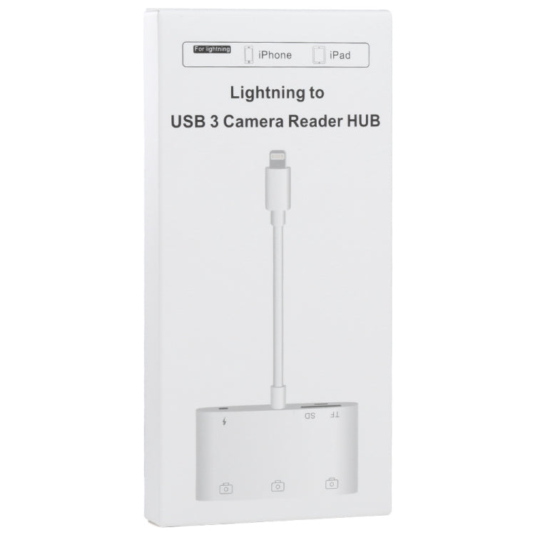 6 in 1 da 8 pin maschio a 3 USB + slot per scheda TF/SD + adattatore femmina di alimentazione a 8 pin, 6 in 1