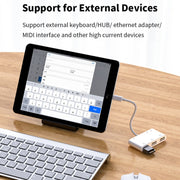 Adattatore 6 in 1 per iPhone con 3 USB e slot SD