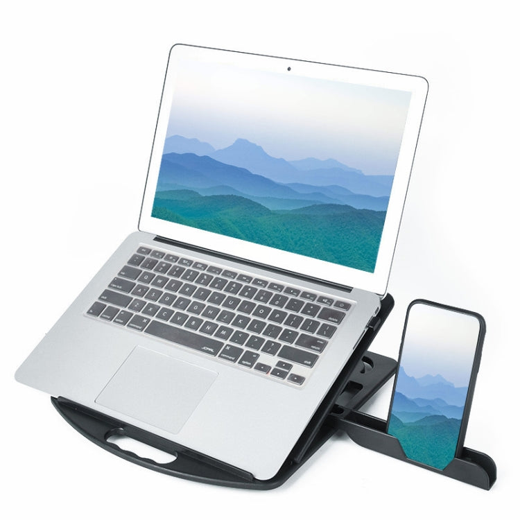 Dissipazione del calore aumentata per uso generale per supporto per laptop, stile: con supporto per telefono cellulare, Style: with Mobile Phone Holder