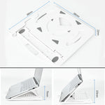 Dissipazione del calore aumentata per uso generale per supporto per laptop, stile: con supporto per telefono cellulare, Style: with Mobile Phone Holder