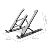 Supporto per laptop Staffa di sollevamento da tavolo Base di raffreddamento Supporto di sollevamento pieghevole, Pro-8