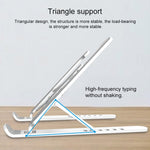 Supporto per laptop Staffa di sollevamento da tavolo Base di raffreddamento Supporto di sollevamento pieghevole, Pro-8