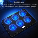 Base per computer portatile ICE COOREL Controllo della velocità Supporto di raffreddamento silenzioso a sei ventole Rack di raffreddamento, Stile: Flagship, Style: Flagship