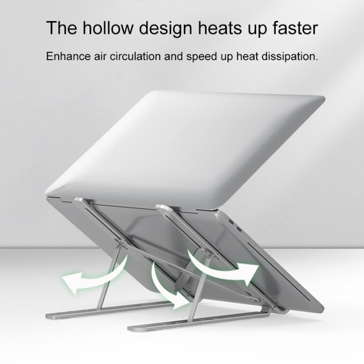 Supporto portatile regolabile per laptop Supporto per dissipazione del calore pieghevole per aumento dell'altezza di sollevamento del desktop, Stile: Fan, Style: Fan