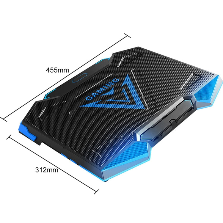 Supporto laptop con doppie porte USB e radiatore a cinque ventole