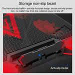 Supporto laptop con doppie porte USB e radiatore a cinque ventole