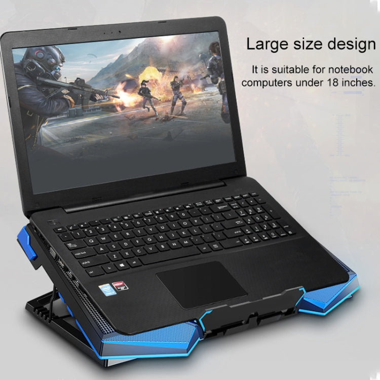 Supporto laptop con doppie porte USB e radiatore a cinque ventole