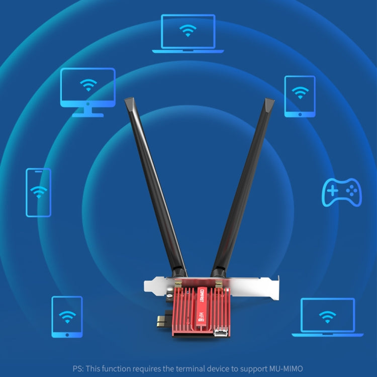 Ricevitore WiFi adattatore di rete wireless PCIE COMFAST CF-BE200 Pro 8774Mbps WiFi7, CF-BE200 Pro