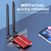 Ricevitore WiFi adattatore di rete wireless PCIE COMFAST CF-BE200 Pro 8774Mbps WiFi7, CF-BE200 Pro
