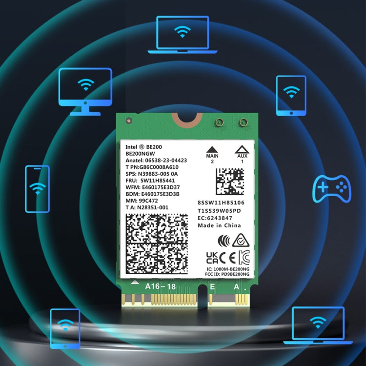 COMFAST CF-BE200-M WiFi7 Adattatore di rete wireless tri-band BT5.4 Modulo WiFi di rete M.2, CF-BE200-M