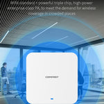 AP da soffitto wireless per interni dual band COMFAST CF-E395AX 3000Mbps WiFi6 2,4G e 5,8GHz, CF-E395AX