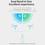 AP da soffitto wireless per interni dual band COMFAST CF-E395AX 3000Mbps WiFi6 2,4G e 5,8GHz, CF-E395AX