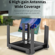 Router wireless Gigabit dual band WiFi6 COMFAST CF-WR635AX 3000Mbps, CF-WR635AX