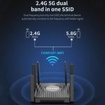 Router wireless Gigabit dual band WiFi6 COMFAST CF-WR635AX 3000Mbps, CF-WR635AX