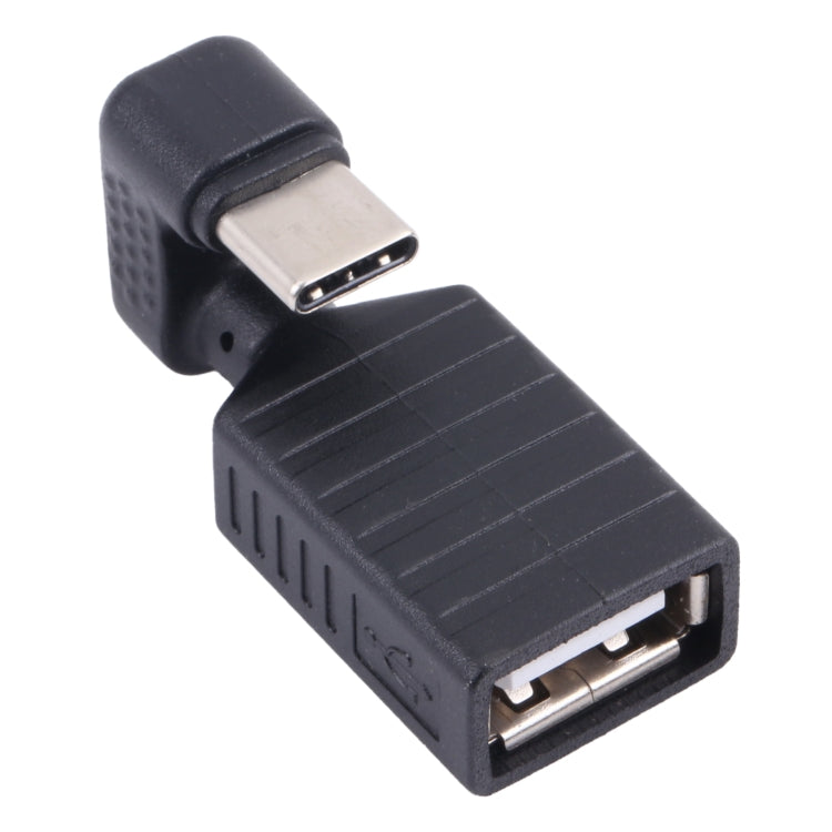 Adattatore OTG a gomito a forma di U da USB-C/Tipo-C maschio a USB 2.0 femmina, Type-C to USB 2.0
