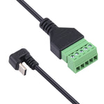 Connettore USB-C maschio a terminale verde 5 pin 24 cm