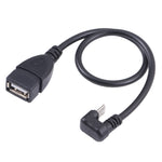 Cavo dati OTG da Micro USB maschio a USB 2.0 femmina a forma di U, Micro USB to USB 2.0