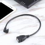 Cavo dati OTG da Micro USB maschio a USB 2.0 femmina a forma di U, Micro USB to USB 2.0