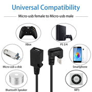 Cavo di prolunga Micro USB maschio-femmina a forma di U, Micro USB Male to Female