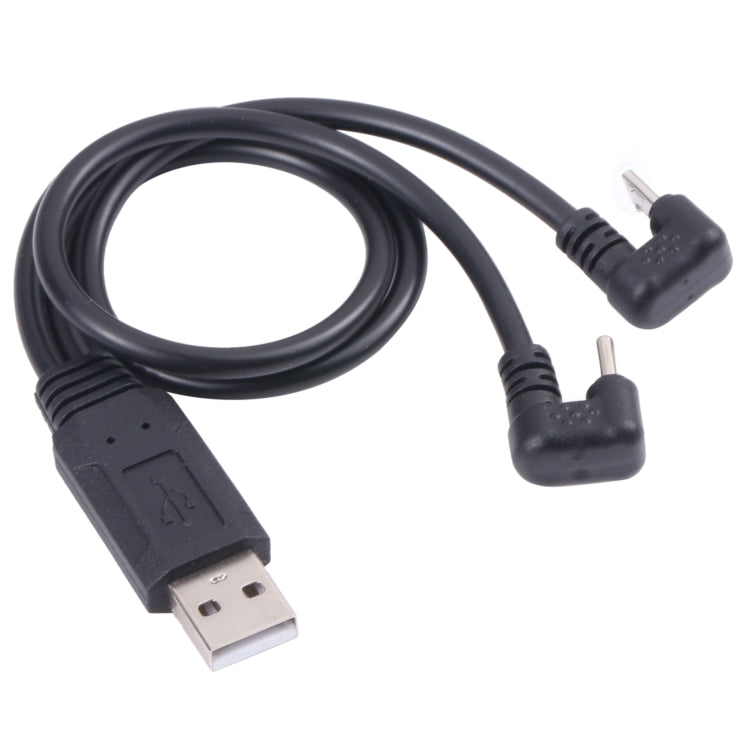 Cavo USB-C/Type-C maschio + micro USB maschio a USB a forma di U, Type-C + Micro USB to USB