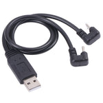 Cavo USB-C e Micro USB maschio a USB tipo A 24cm nero