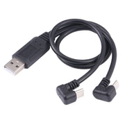 Cavo USB-C/Type-C maschio + micro USB maschio a USB a forma di U, Type-C + Micro USB to USB