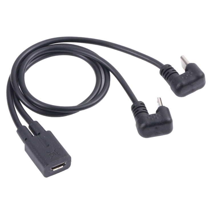 Cavo USB-C + Micro USB maschio a Micro USB femmina a U