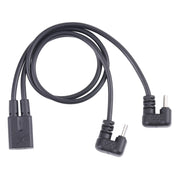 Cavo USB-C/Type-C maschio + micro USB maschio a micro USB femmina a forma di U, Type-C + Micro USB to Micro USB
