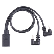Cavo USB-C/Type-C maschio a forma di U + Micro USB maschio a USB-C/Type-C femmina, Type-C + Micro USB to Type-C