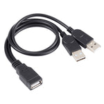 Cavo USB femmina a 2 USB maschio, lunghezza: circa 30 cm