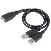 Cavo USB femmina a 2 USB maschio, lunghezza: circa 30 cm