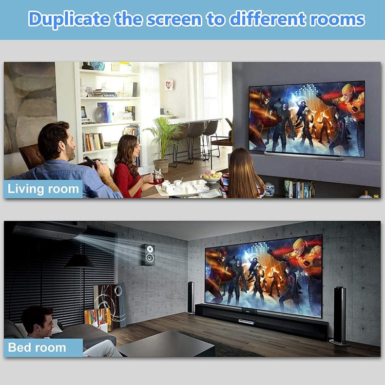 Splitter box HDMI 3D 4K, 1 ingresso x 4 uscite, alimentazione USB