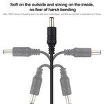 Cavo di prolunga per spina di alimentazione CC femmina-maschio da 2 m 22 AWG 5,5 x 2,1 mm per laptop, 2m 5.5 x 2.1mm