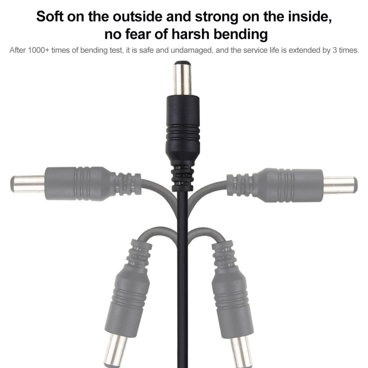 Cavo di prolunga per spina di alimentazione CC femmina-maschio da 2 m 22 AWG 5,5 x 2,1 mm per laptop, 2m 5.5 x 2.1mm