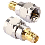 2 connettori F maschio a SMA femmina, 2Pcs F Male to SMA Female