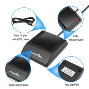 Lettore di smart card con chip SIM ROCKETEK RT-SCR4 CAC, RT-SCR4