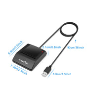 Lettore di smart card con chip SIM ROCKETEK RT-SCR4 CAC, RT-SCR4