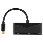 Adattatore USB-C a 4K HDMI, VGA e audio 3,5 mm