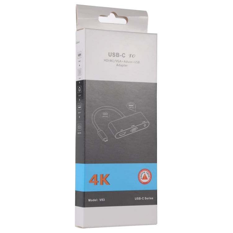 Adattatore USB-C a 4K HDMI, VGA e audio 3,5 mm